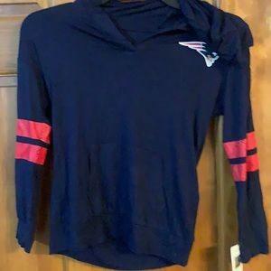 New NFL Patriots Girls Light Weight Hoodie6-6X$35